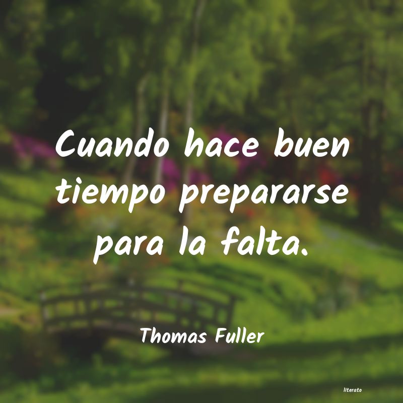 Frases de Thomas Fuller