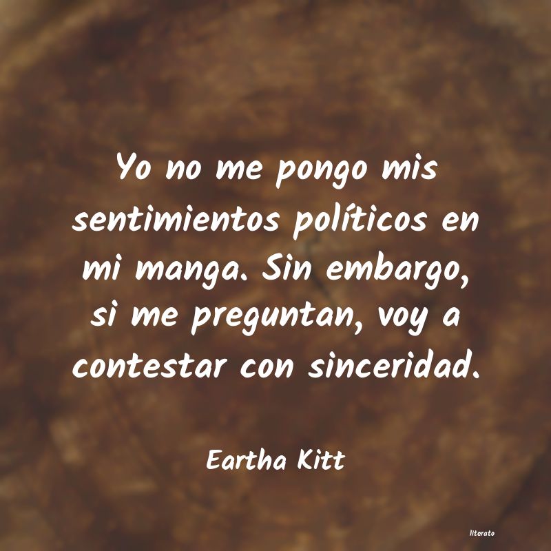 frases de Eartha Kitt