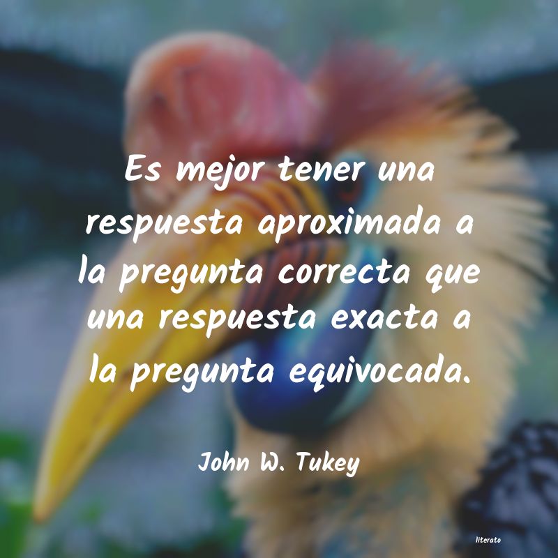 Frases de John W. Tukey