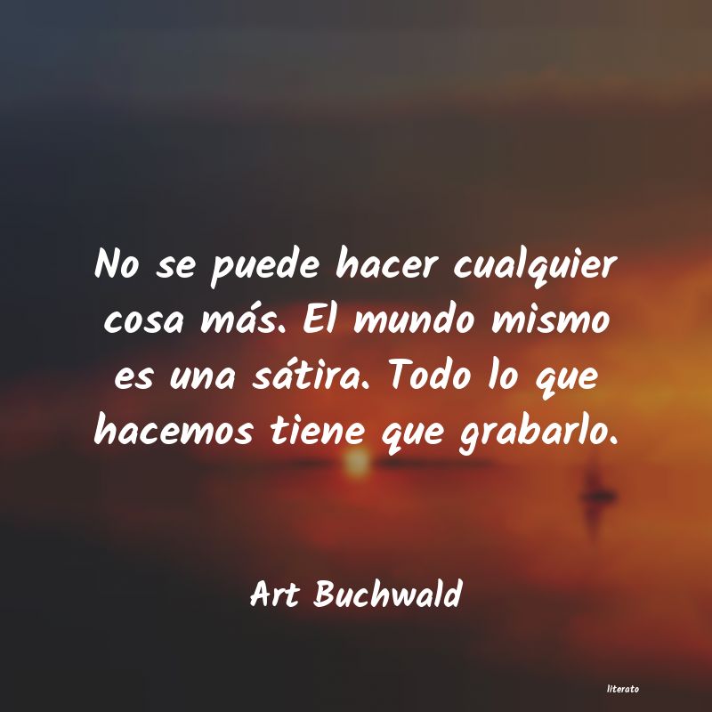 frases de Art Buchwald
