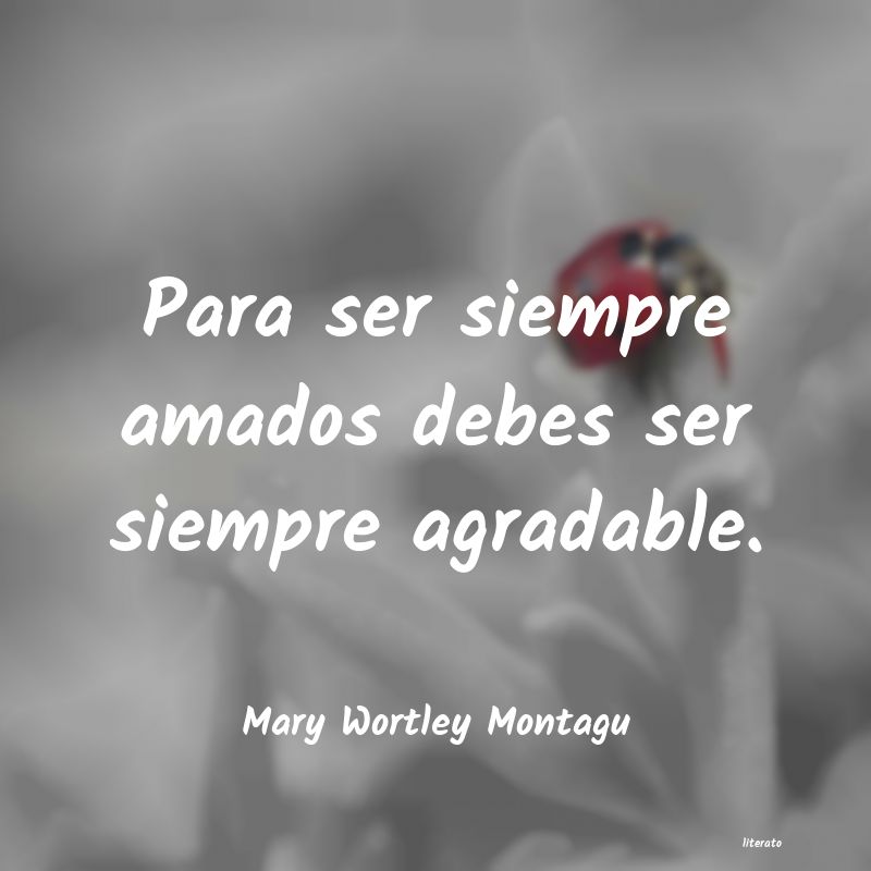 Frases de Mary Wortley Montagu