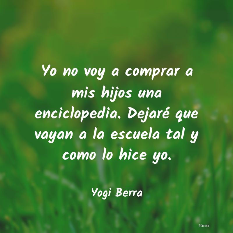 frases de Yogi Berra