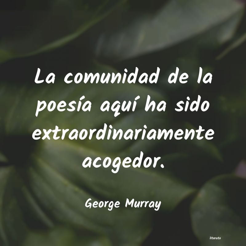 Frases de George Murray