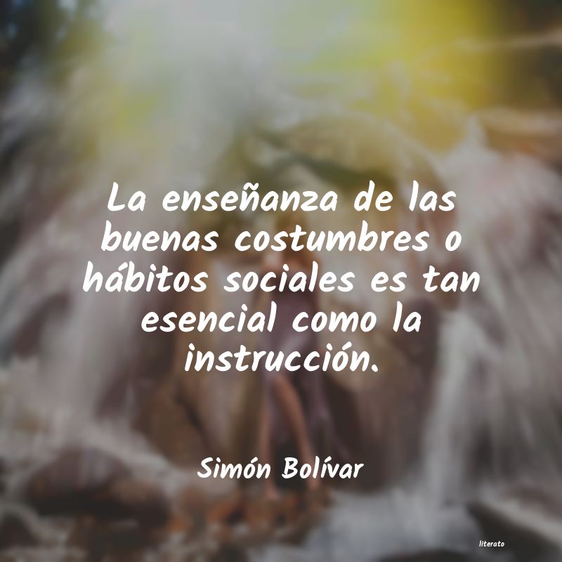 pensamientos de simon bolivar cortos