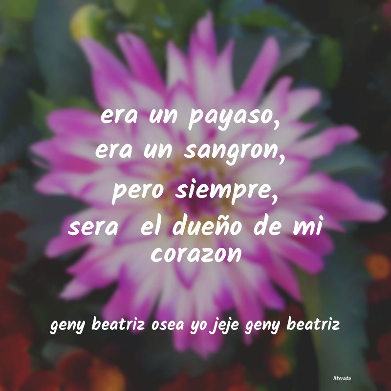 Frases de geny beatriz osea yo jeje geny beatriz