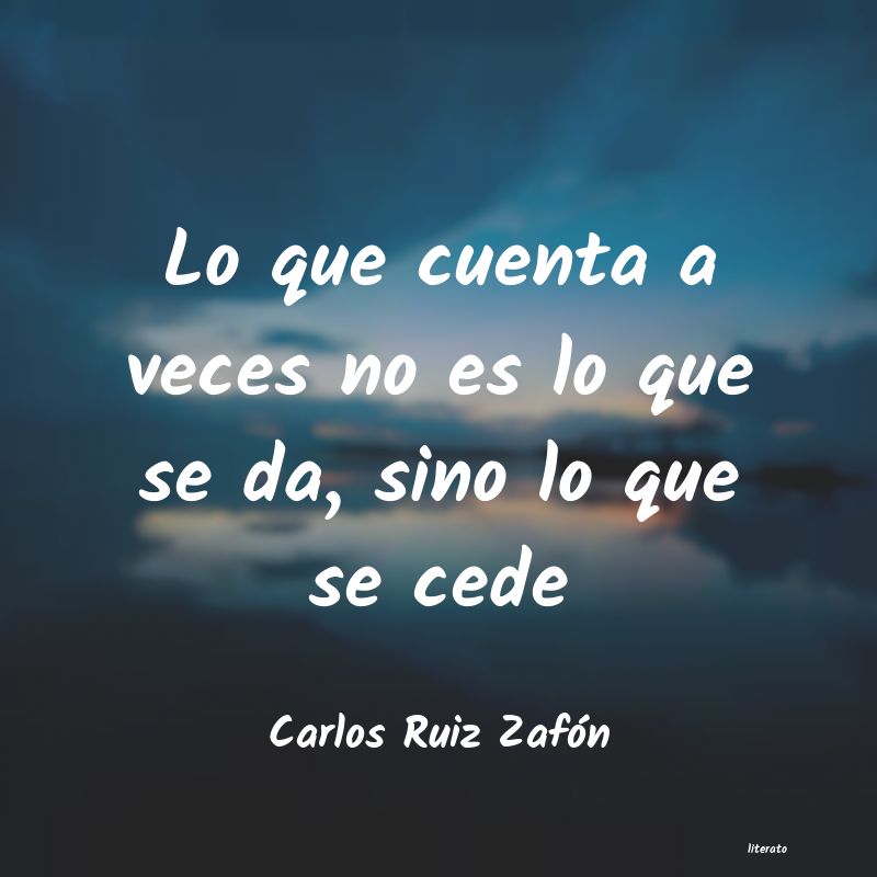 frases de Carlos Ruiz ZafÃ³n
