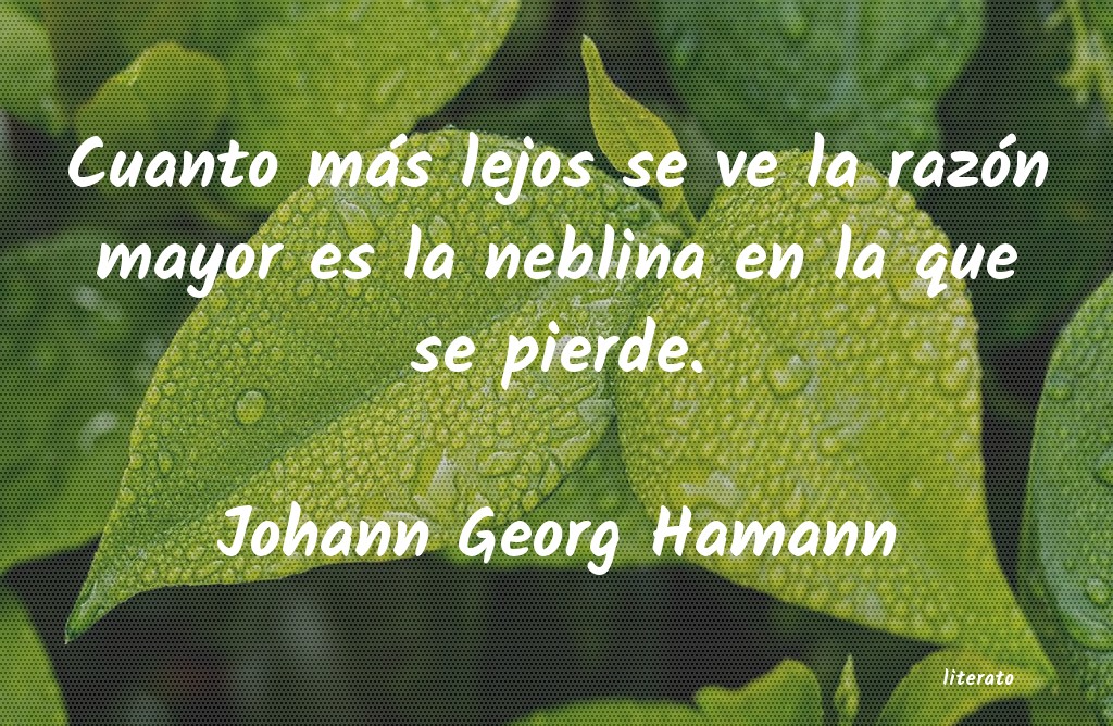 Frases de Johann Georg Hamann