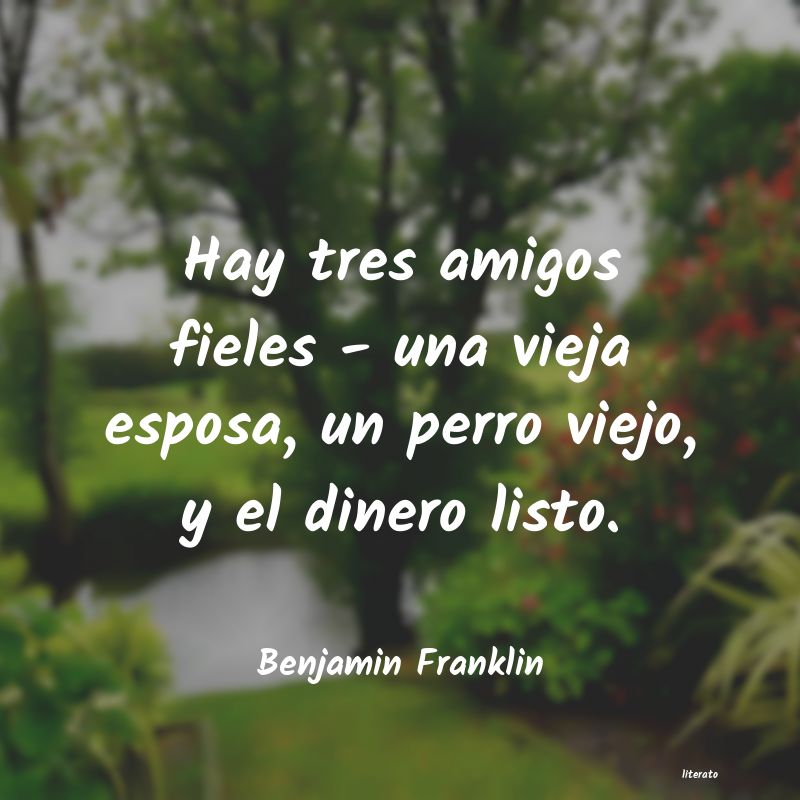 Frases de Benjamin Franklin