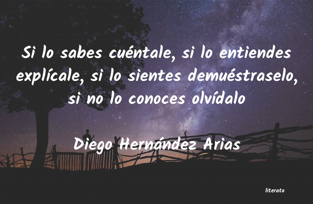 frases de Diego Hernández Arias