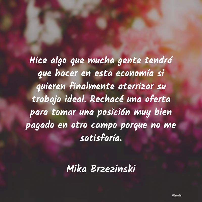 Frases de Mika Brzezinski