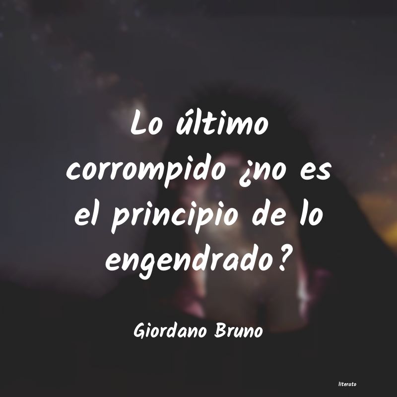 Frases de Giordano Bruno