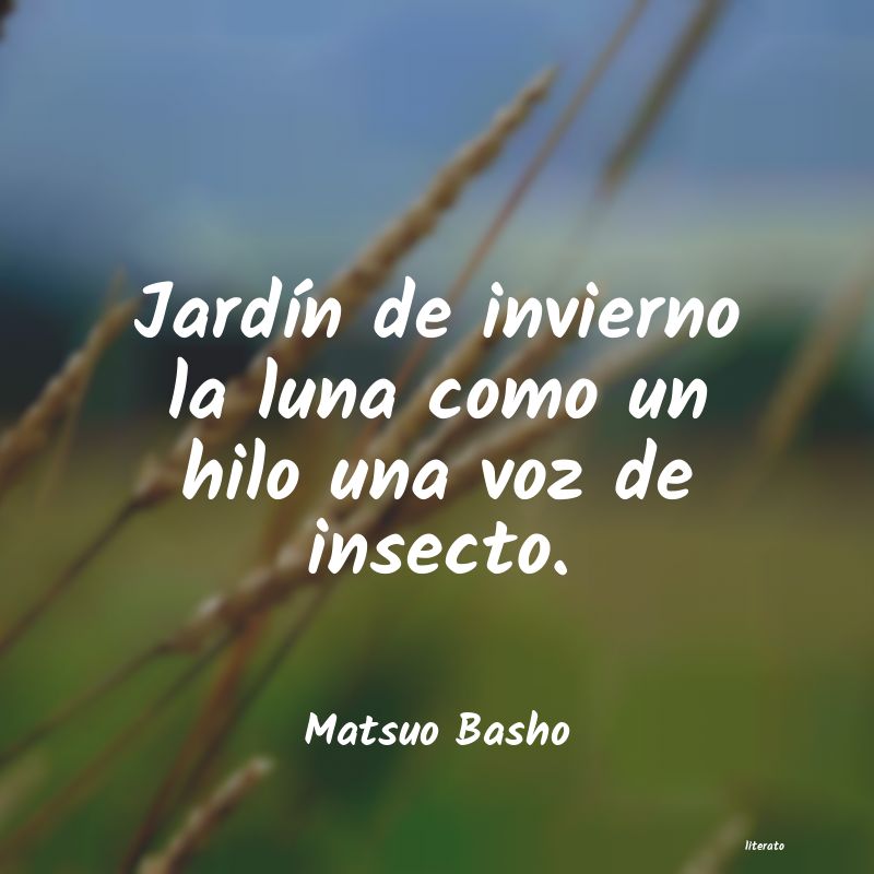 Frases de Matsuo Basho