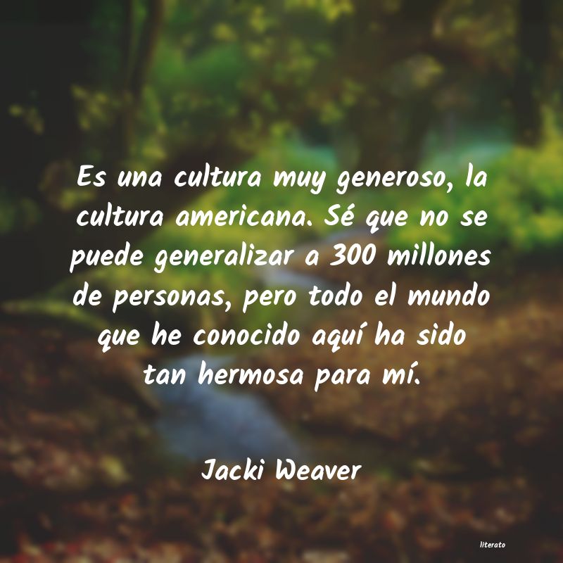 frases de Jacki Weaver