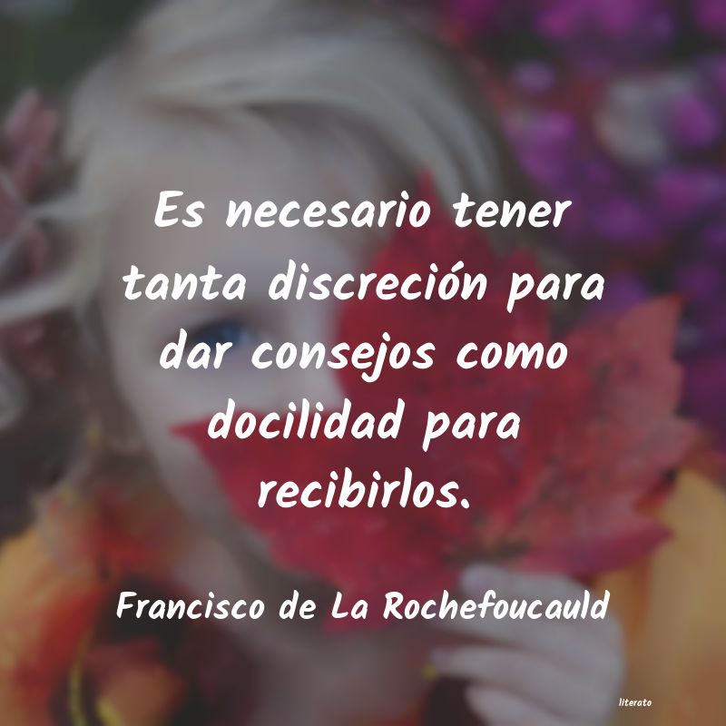 Frases de Francisco de La Rochefoucauld