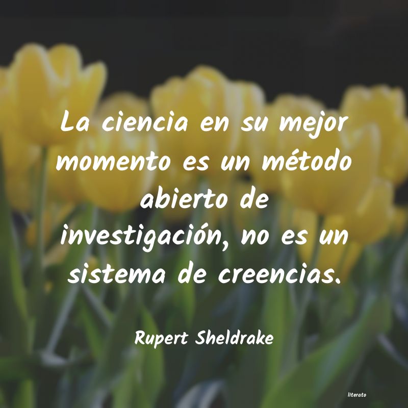 Frases de Rupert Sheldrake