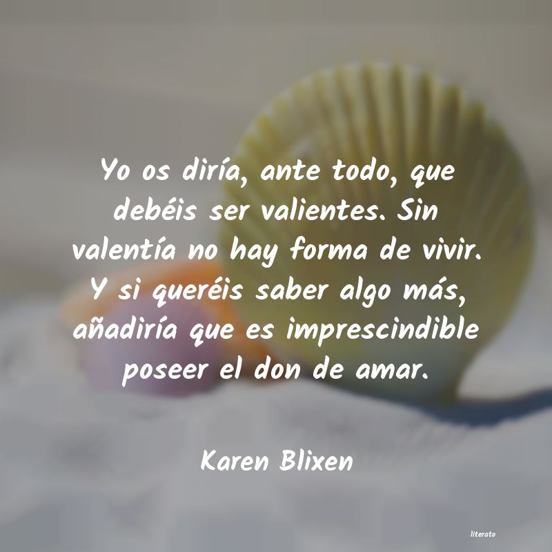 Frases de Karen Blixen