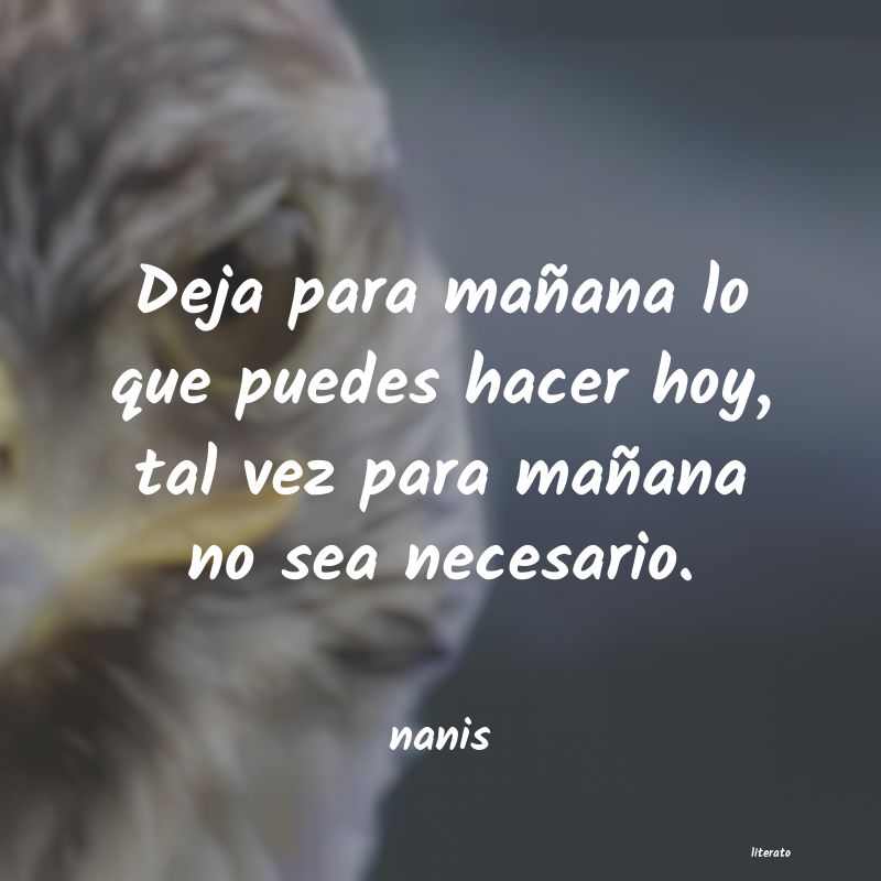 Frases de nanis