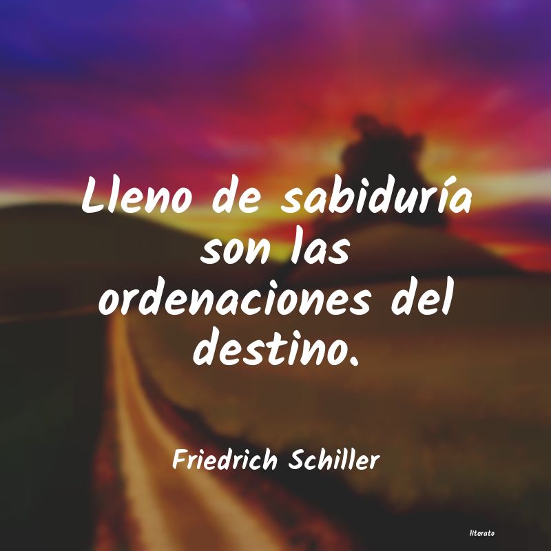 frases de Friedrich Schiller