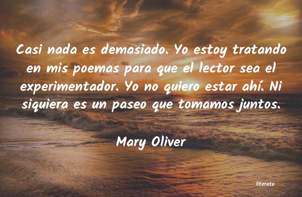 Frases de Mary Oliver