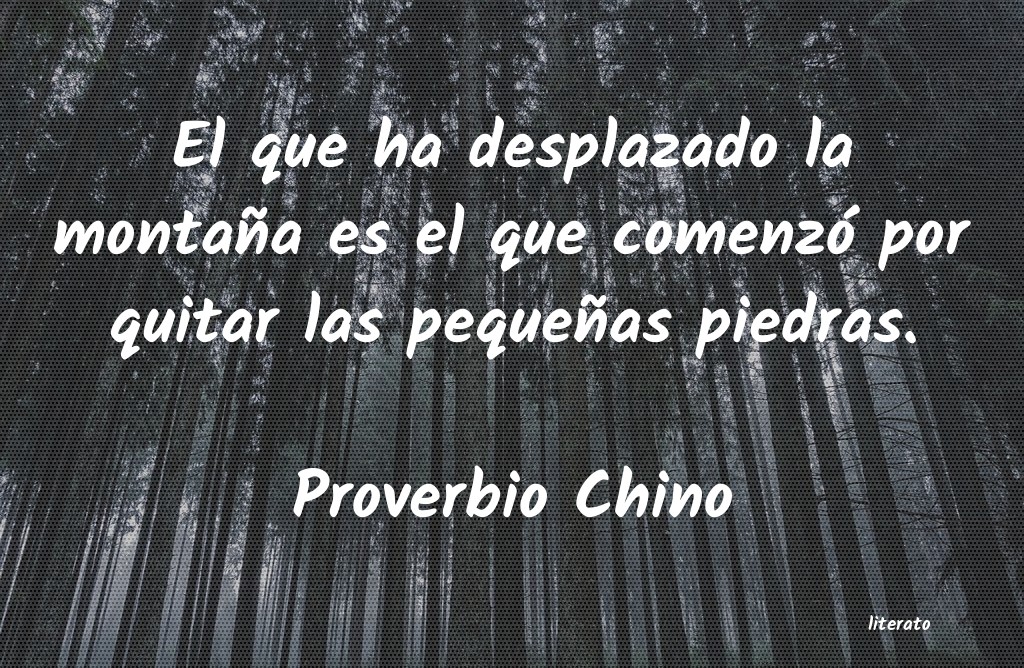 frases de Proverbio Chino