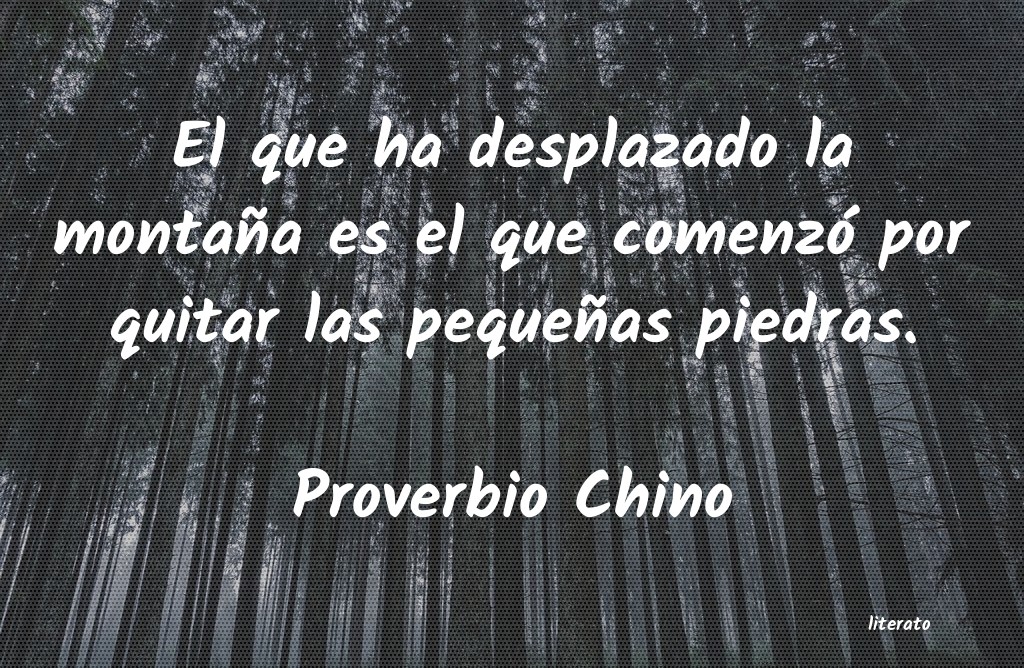 Frases de Proverbio Chino