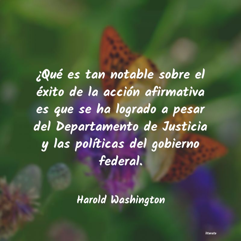 frases de Harold Washington