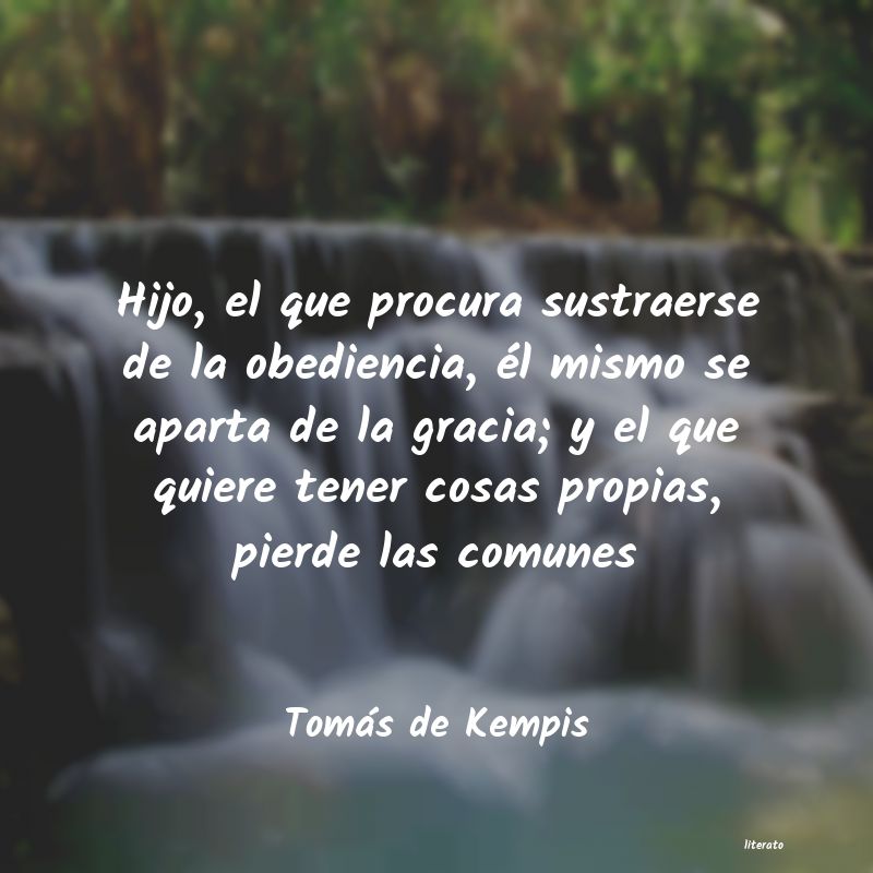 Frases de Tomás de Kempis