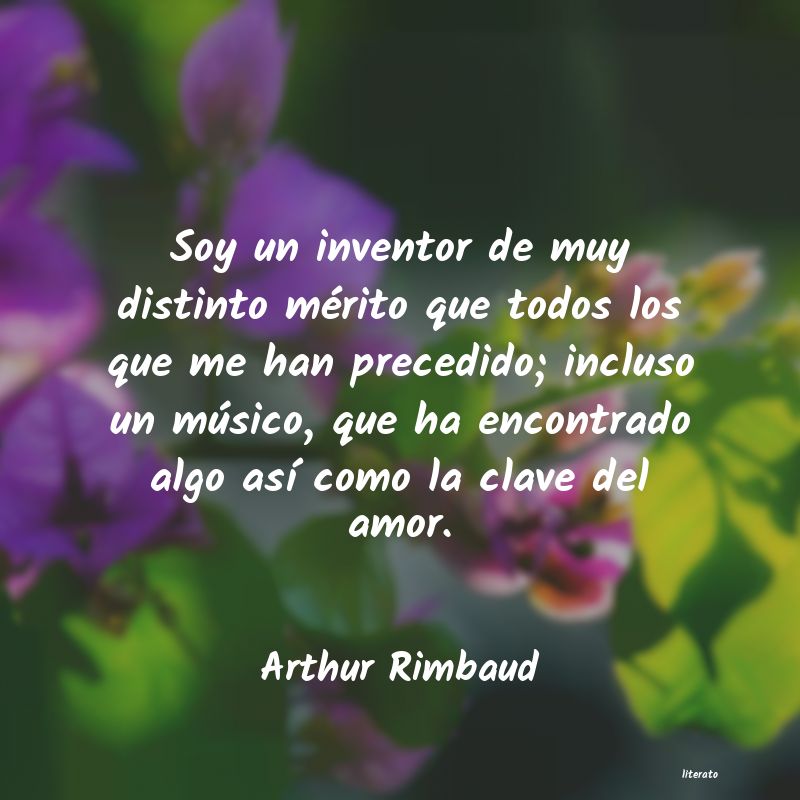 Frases de Arthur Rimbaud