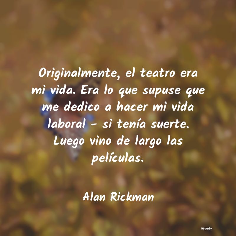 frases de Alan Rickman
