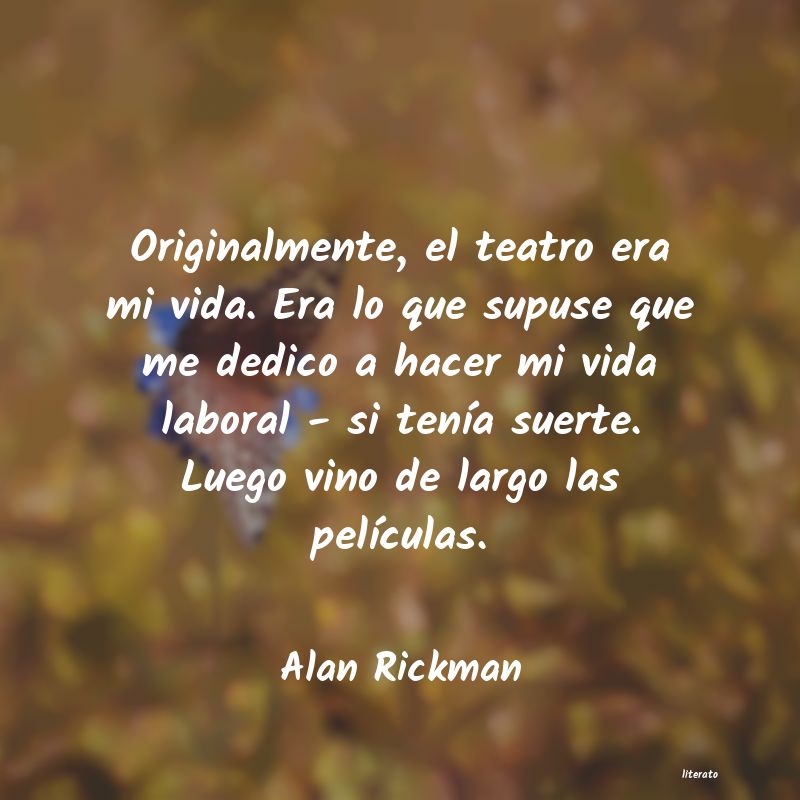 Frases de Alan Rickman