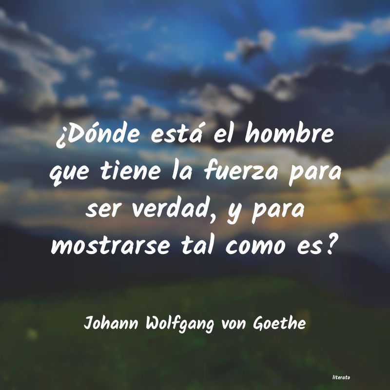 Frases de Johann Wolfgang von Goethe