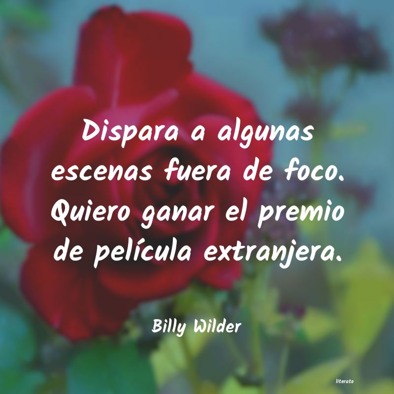 frases de Billy Wilder