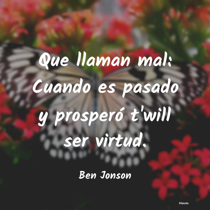 frases de Ben Jonson