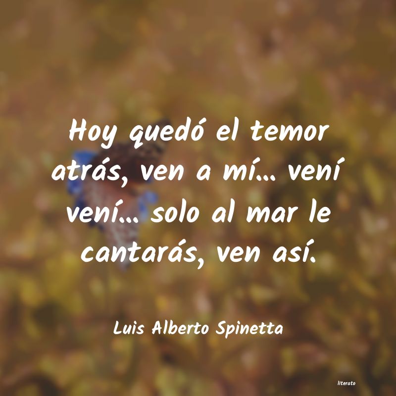 Frases de Luis Alberto Spinetta