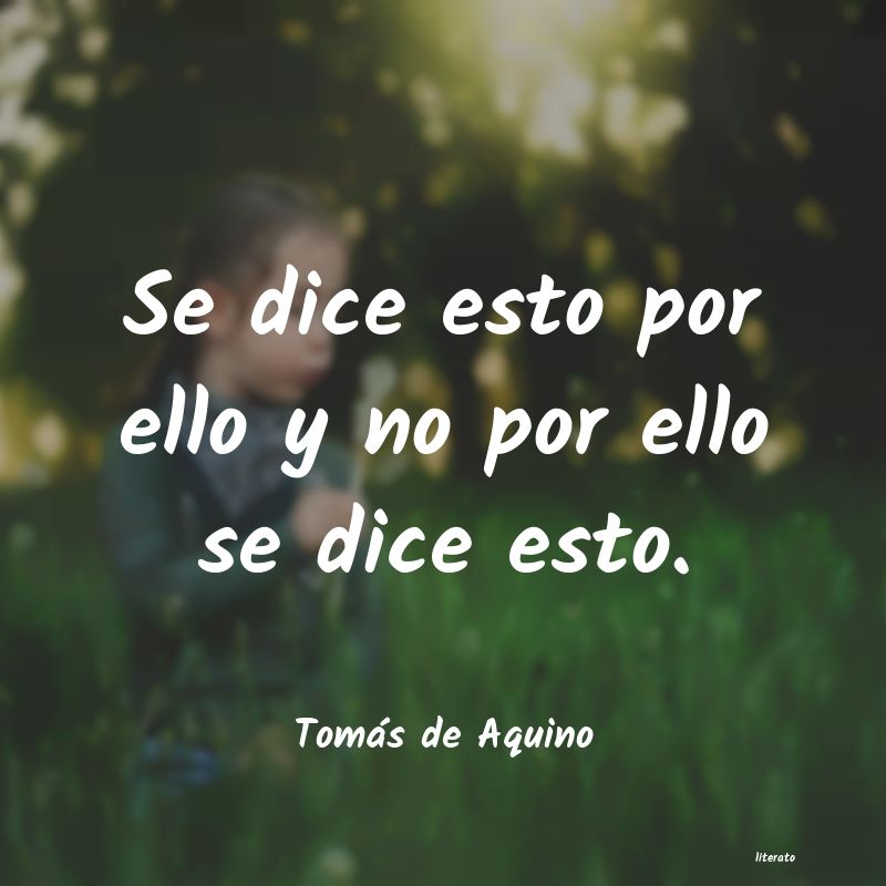 Frases de Tomás de Aquino