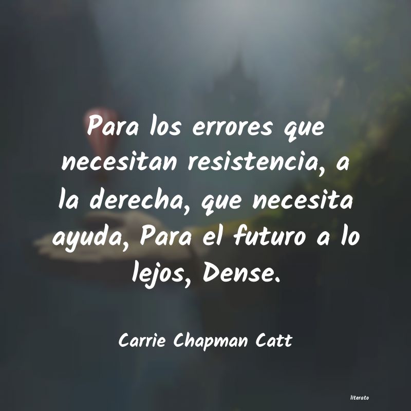 Frases de Carrie Chapman Catt