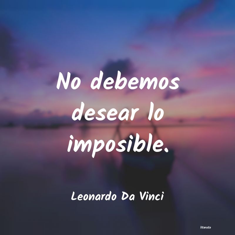 frases de Leonardo Da Vinci