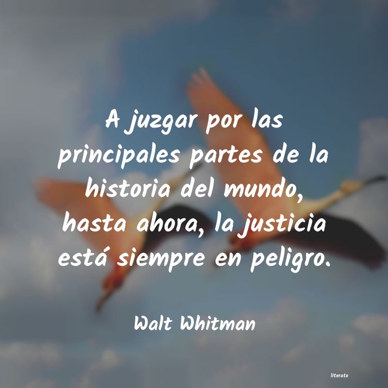 frases de Walt Whitman