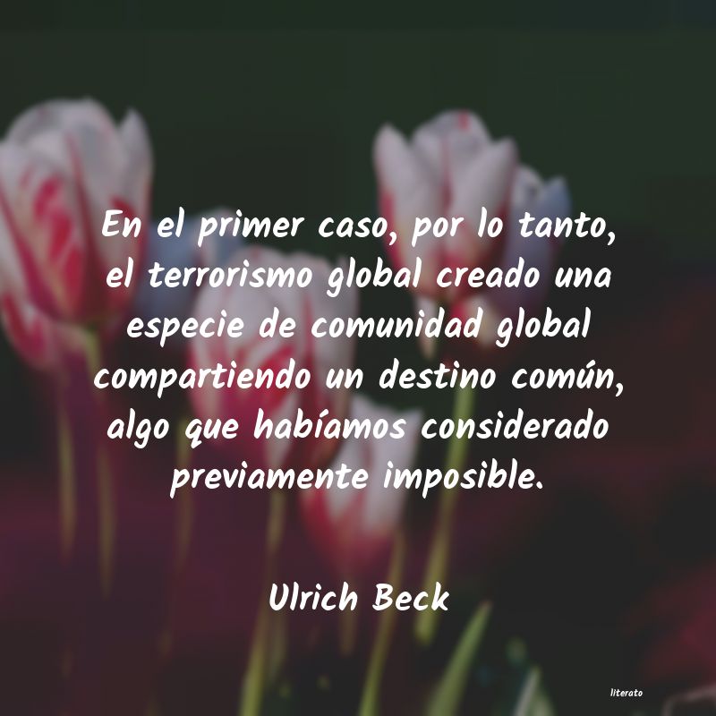 Frases de Ulrich Beck