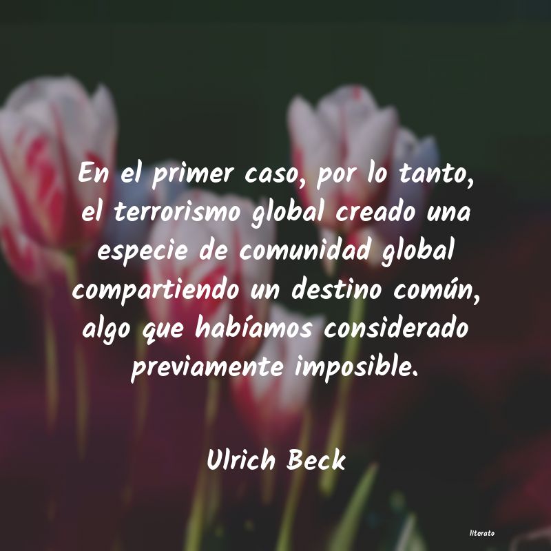 frases de Ulrich Beck