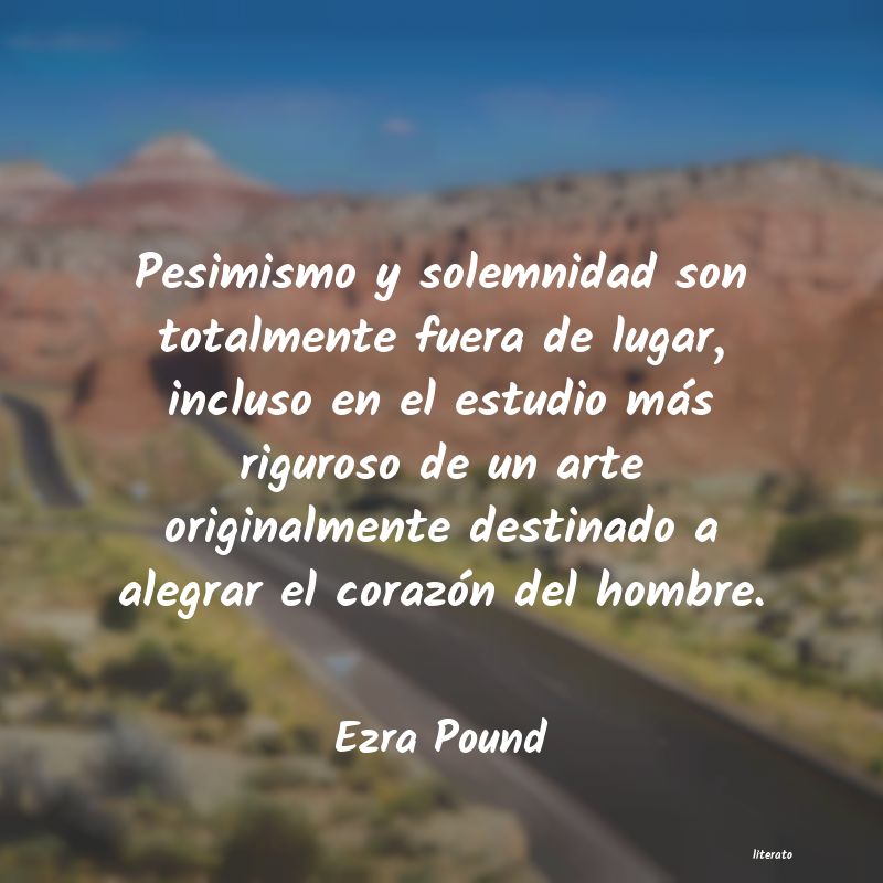 Frases de Ezra Pound