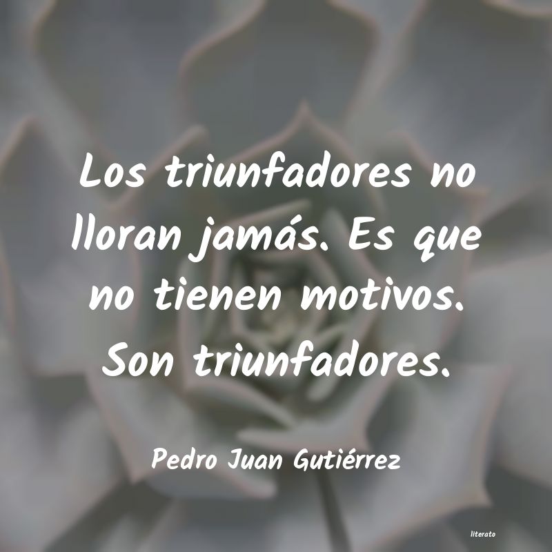 frases de Pedro Juan Gutiérrez