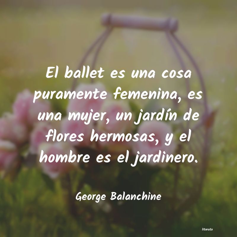 frases de George Balanchine