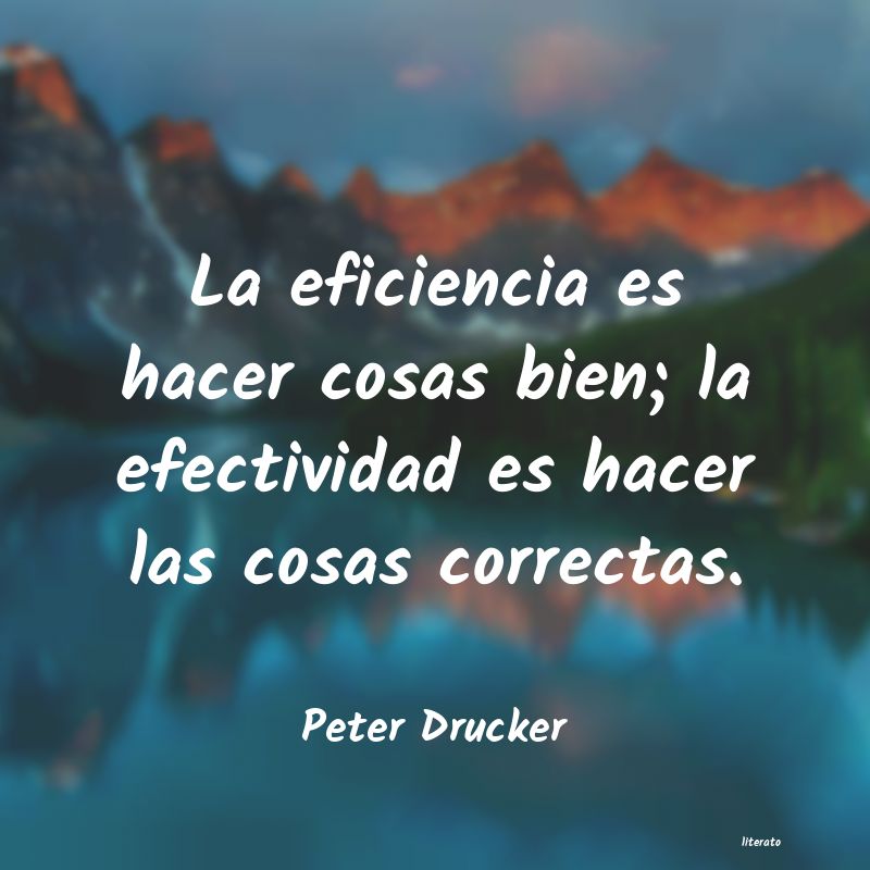 Frases de Peter Drucker