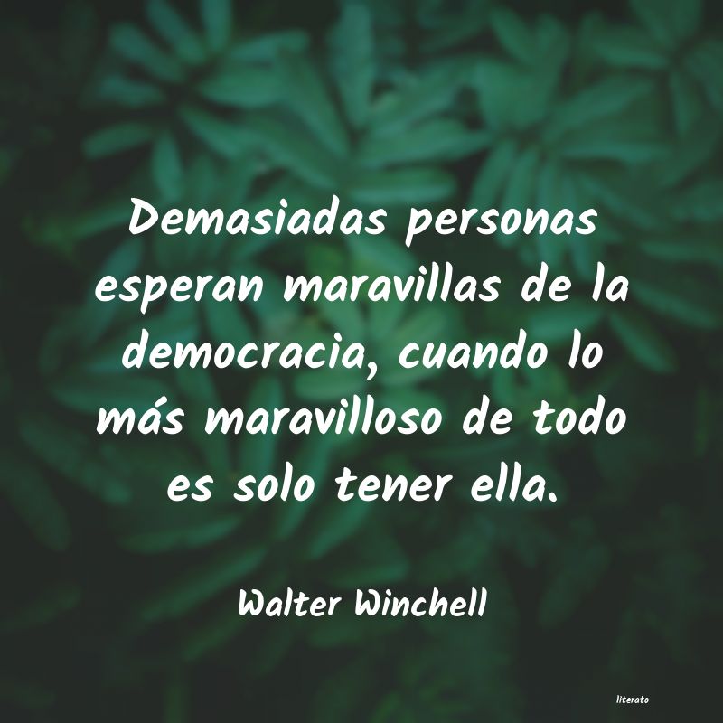 Frases de Walter Winchell