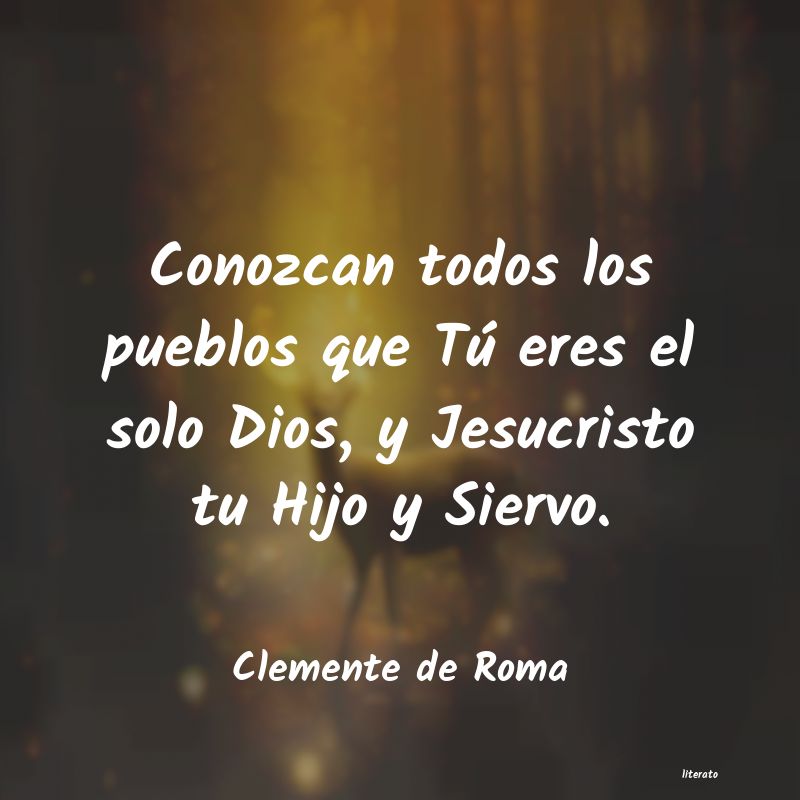 Frases de Clemente de Roma