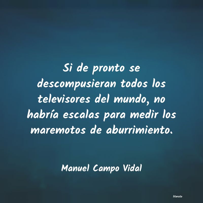 frases de Manuel Campo Vidal