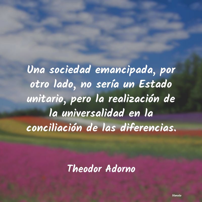 Frases de Theodor Adorno