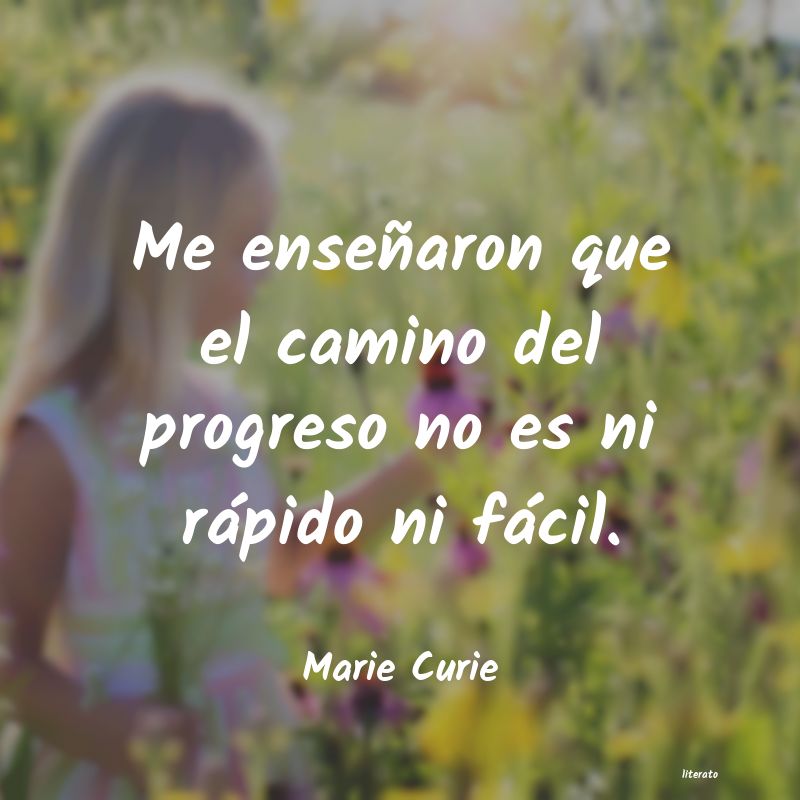 Frases de Marie Curie