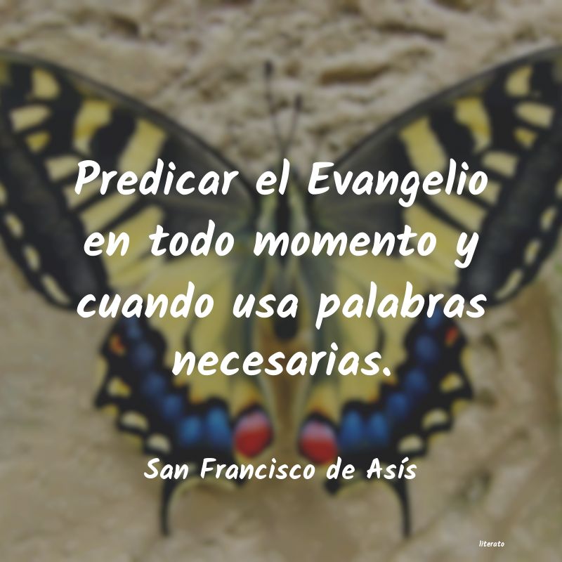 Frases de San Francisco de Asís